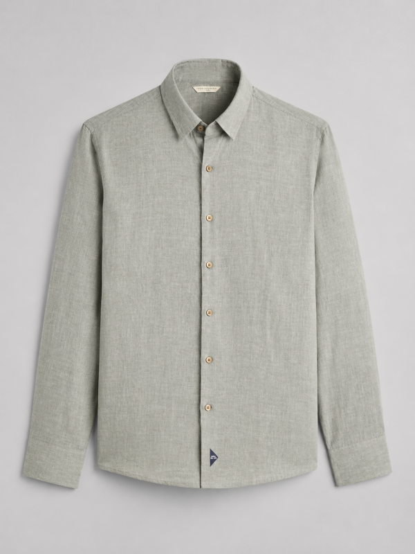 Light Green | Cotton Full Sleeve Shirt