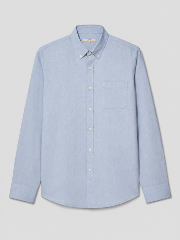 Classic Fit Sky Blue Cotton Shirt