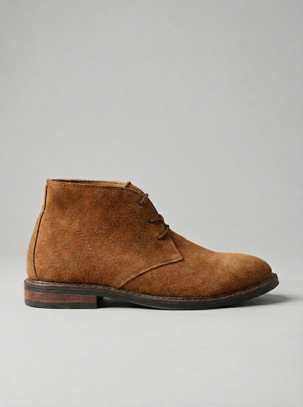 Heritage Tan Suede Chukka Boots – Classic Lace-Up Desert Boots